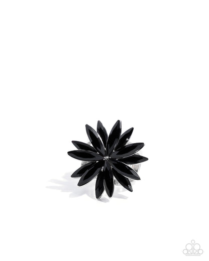 Sophisticated Shine Black Ring