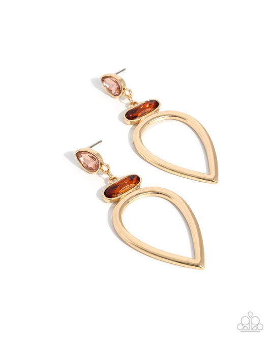 Cultured Chic Brown Post Earrings