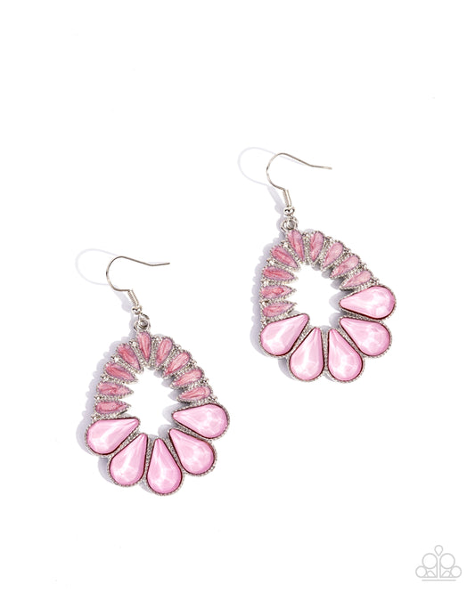 Mesmerizing Moment Pink Earrings Paparazzi