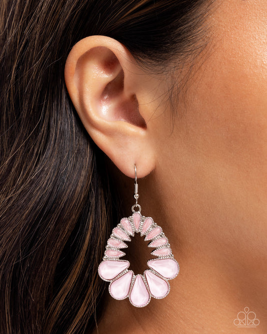 Mesmerizing Moment Pink Earrings Paparazzi