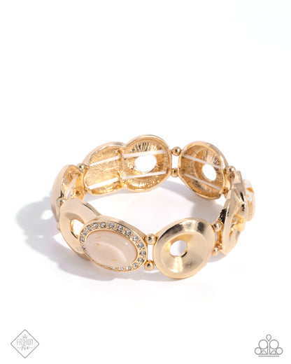 Feminine Flecks Gold Bracelet