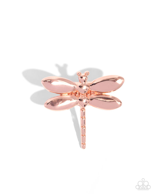 Durable Dragonfly Copper Ring