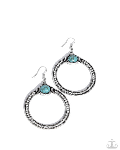 Radical Rusticity Blue Earrings