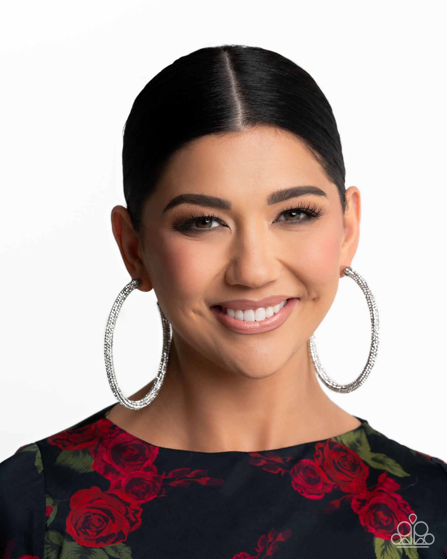 Classy Condition White Hoop Earrings
