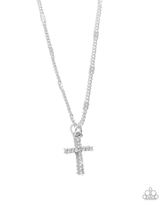 Endless Faith White Necklace