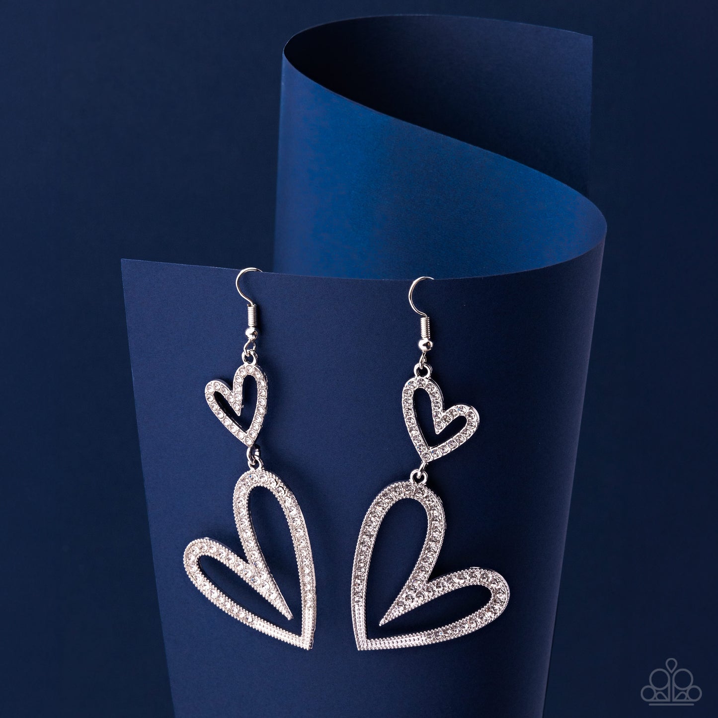 Power Couple White Earrings