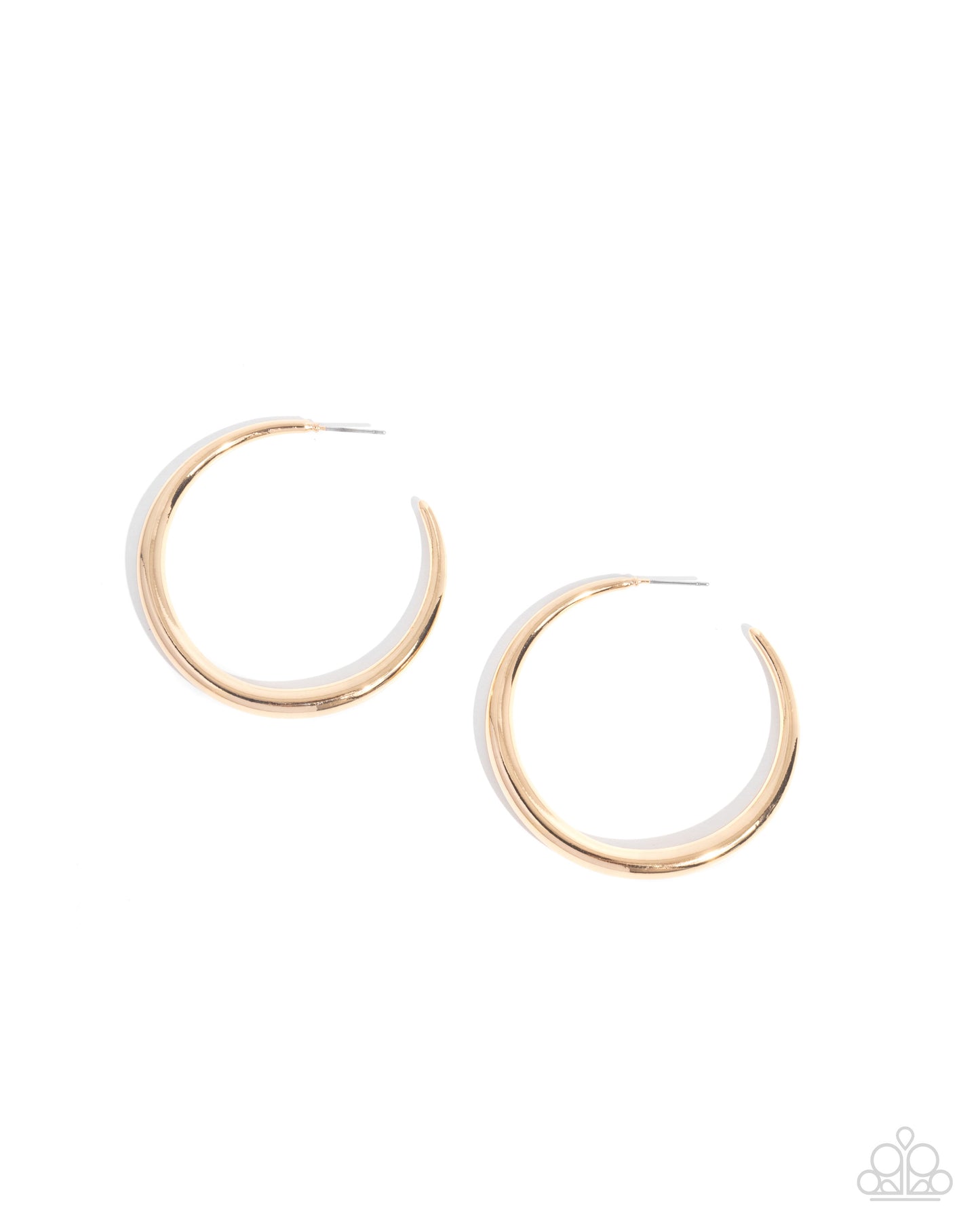 Sleek Selvage Gold Hoop Earrings