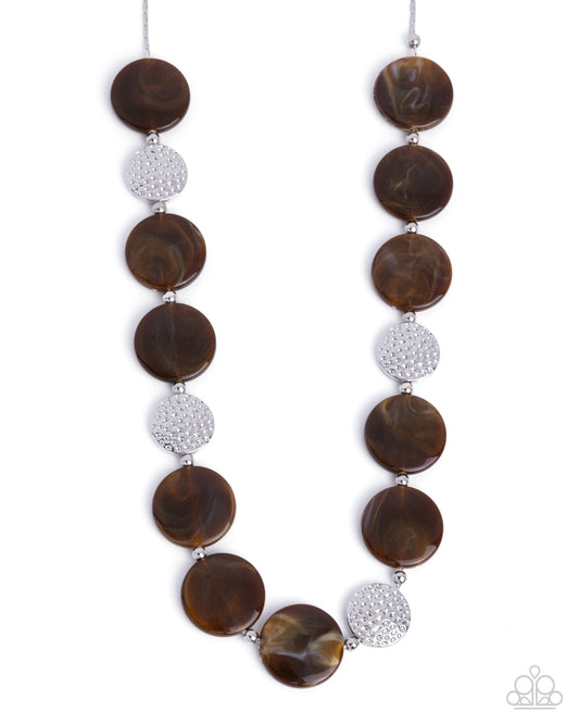 Swatch Shimmer Brown Necklace
