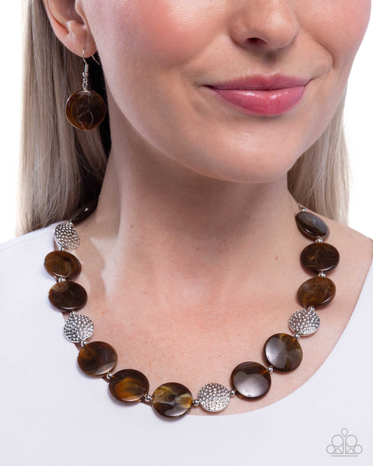 Swatch Shimmer Brown Necklace