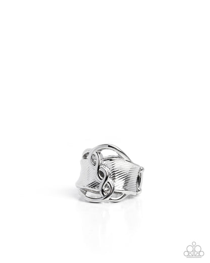 Harmonious Helix Silver Ring