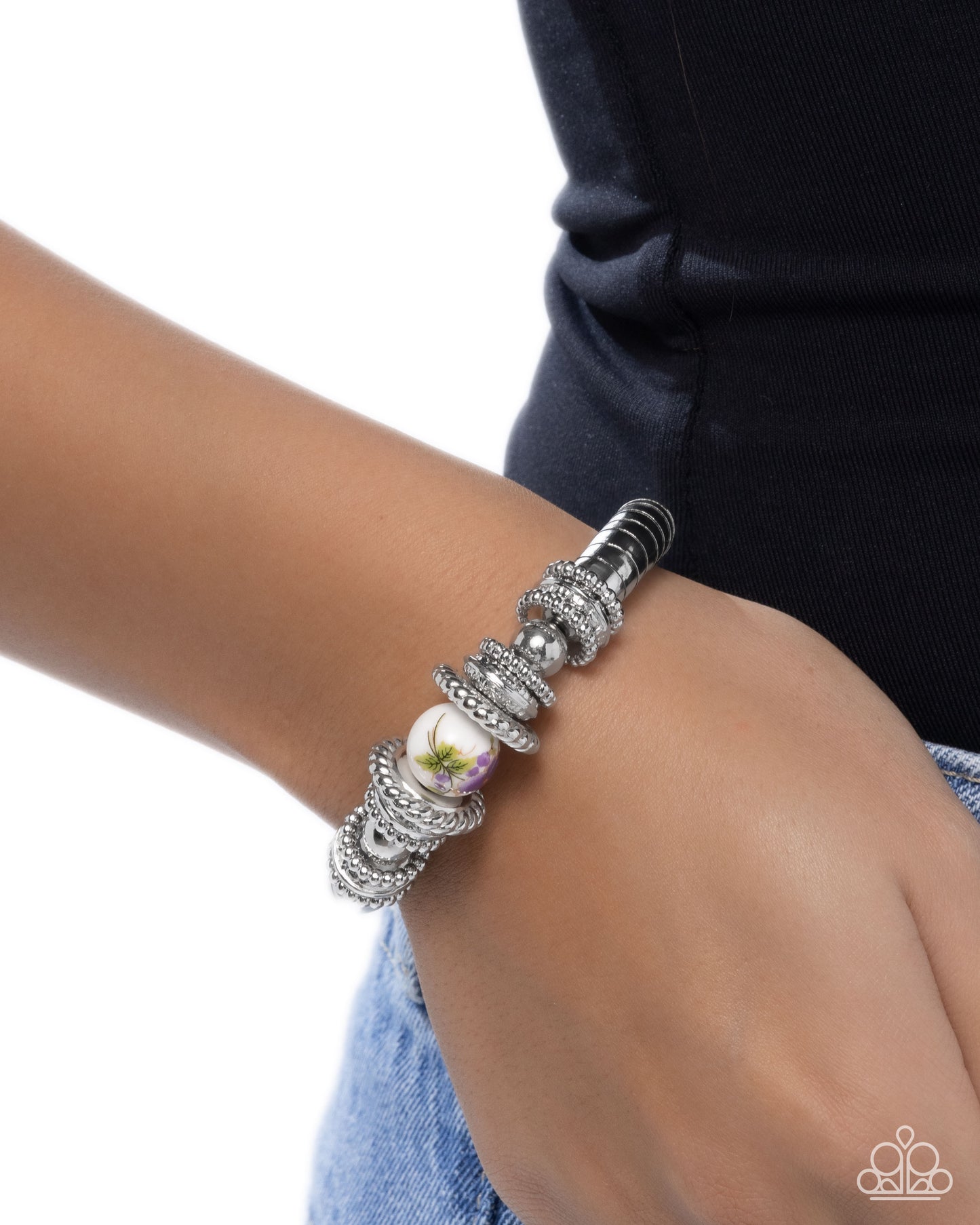 Ceramic Combo Purple Bracelet