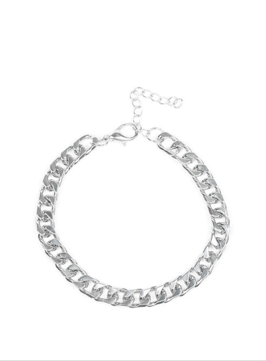 Take It To The Bank Silver Mens Bracelet