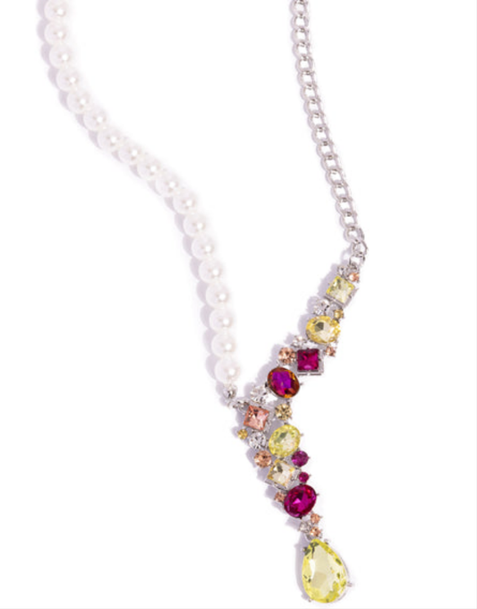 Boisterous Ballet Yellow  Necklace