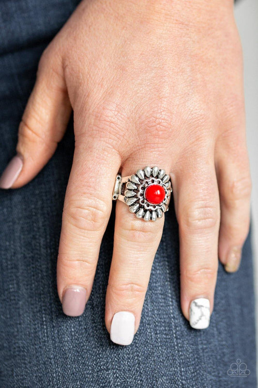 Poppy Pep Red Ring Paparazzi