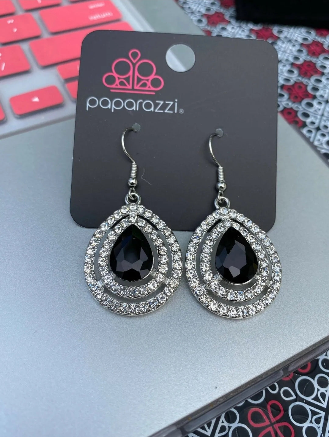 Millionaire Debonair Black Earrings Paparazzi