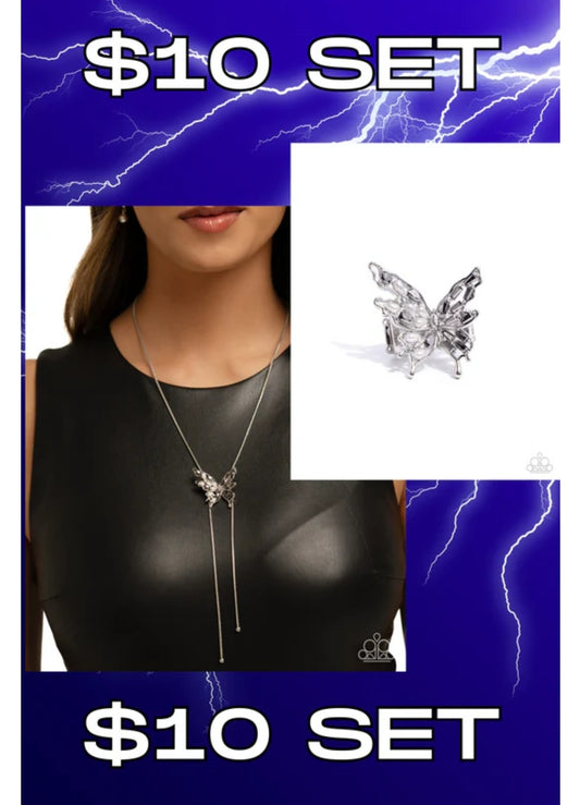 Hopeful Hierarchy Necklace & Aerial Allure Ring