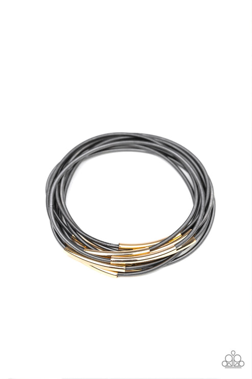 Stretch Your Boundaries  Black Bracelet