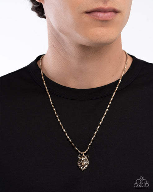 Alpha's Call Gold Mens Necklace