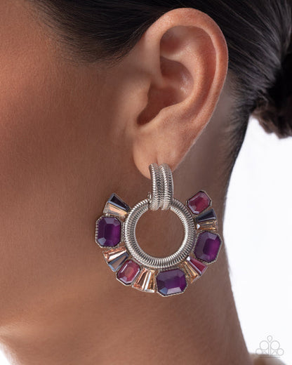 Courteous Chic Purple  Post Earrings