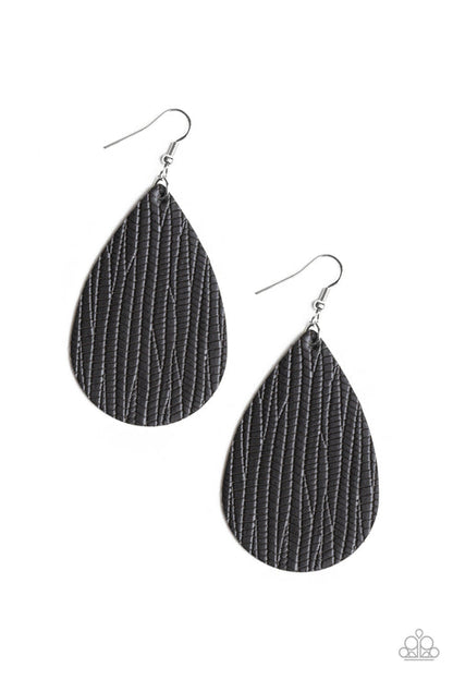 Natural Resource Black Earrings