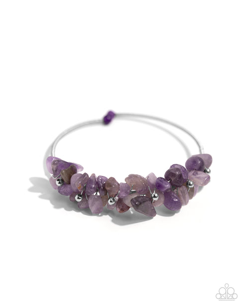 Dainty Deconstruction  Purple Bracelet