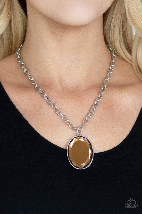 Light As HEIR Brown Necklace