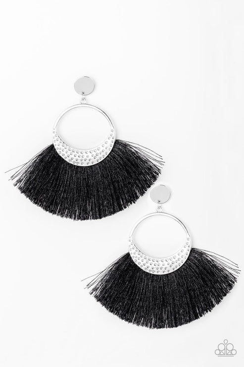 Spartan Spirit Black Post Earrings