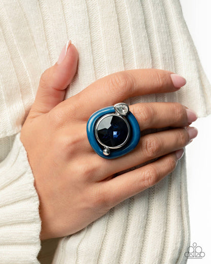 Colorful Caliber Blue Ring