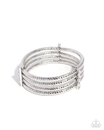 Teeming with Taste White Bracelet