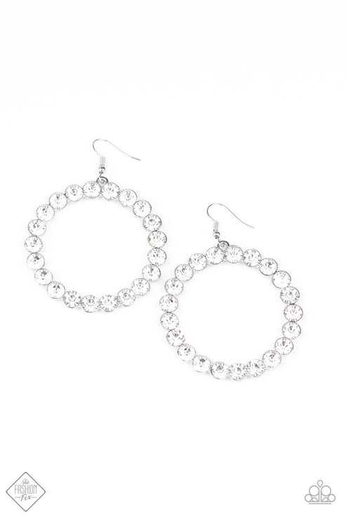 Welcome to the GLAM-boree White Earrings