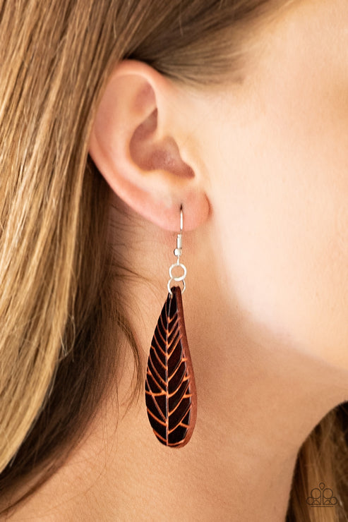 Nature Nouveau Brown  Earrings