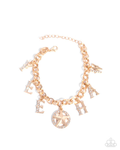 Yeehaw Yell Gold Bracelet