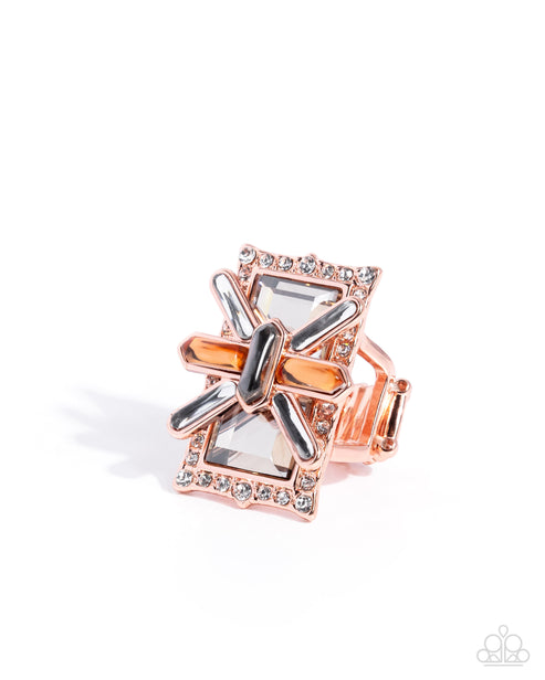 Exaggerated Edge Copper Ring