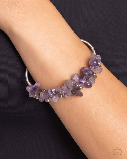 Dainty Deconstruction  Purple Bracelet