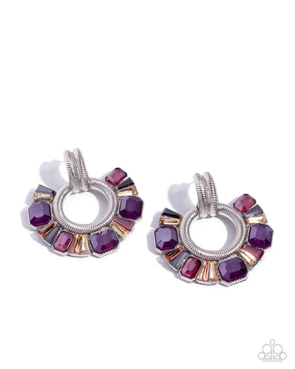 Courteous Chic Purple  Post Earrings