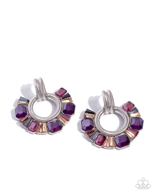 Courteous Chic Purple  Post Earrings
