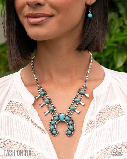 Rustic Route Blue Necklace