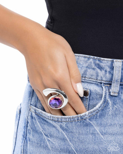 Curly Combination Purple Ring