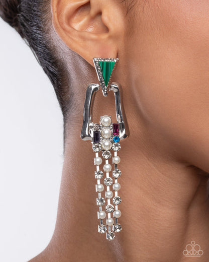 Ravishing Reputation Green Post Earrings