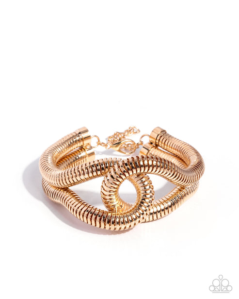 Interlocked Ignition Gold Bracelet
