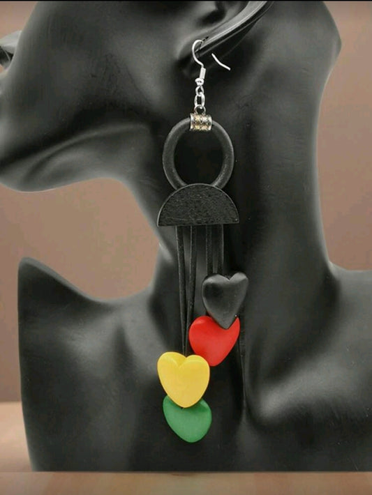 Bohemian Multi Heart Earrings