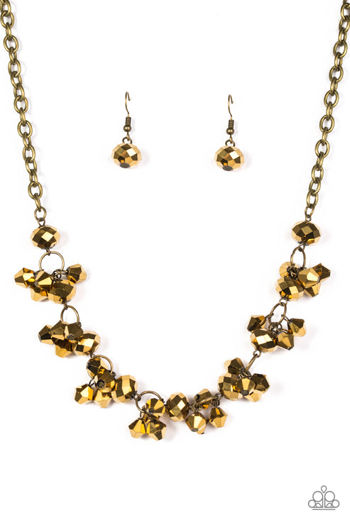 Instant Stardom Brass Necklace