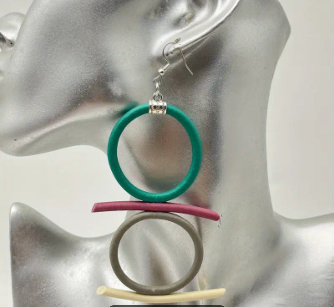 Bohemian Long Multi Drop Earrings