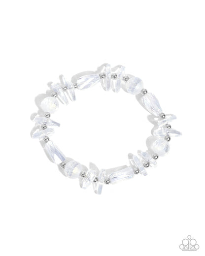 Reflective Ritardando White Bracelet