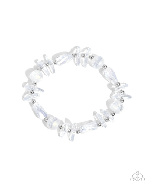 Reflective Ritardando White Bracelet