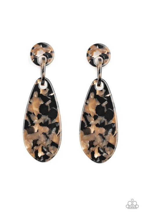 A HAUTE Commodity  Black Post Earrings