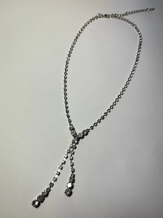 Blinding Balance White Necklace