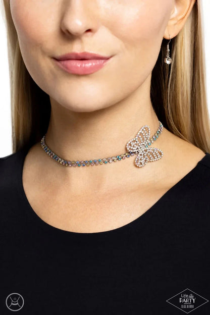 Flying Fantasy Multi Choker Necklace Paparazzi