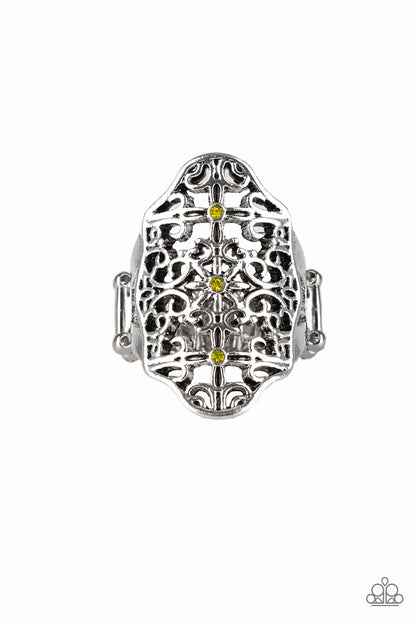 Botanical Beam Yellow Ring - Daria's Blings N Things