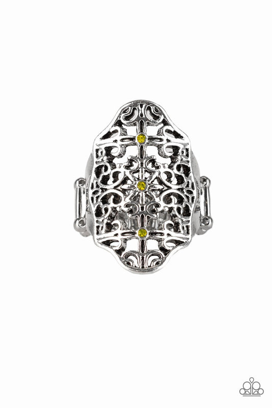 Botanical Beam Yellow Ring - Daria's Blings N Things